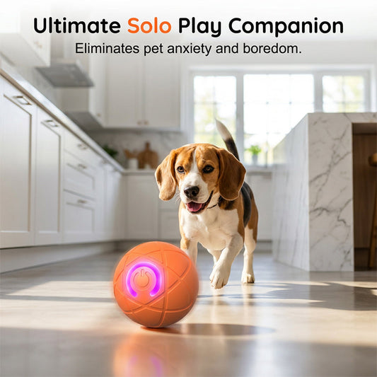 🐾 AUTO-BOUNCING SMART PET BALL WITH REMOTE CONTROL— 3 Interactive Modes | Chew-Resistant E-TPU | USB-C Rechargeable 🎾