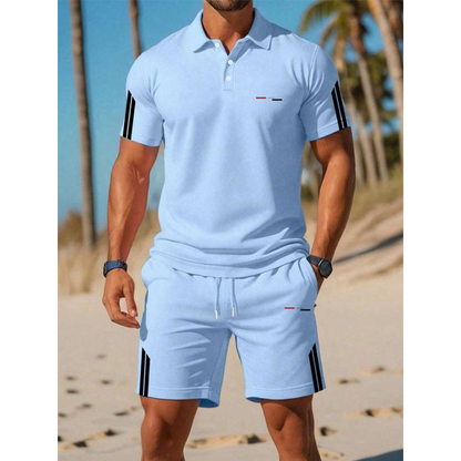 🏆LAST DAY SALE 50% OFF🔥Men's Casual Short-Sleeve Shorts Set