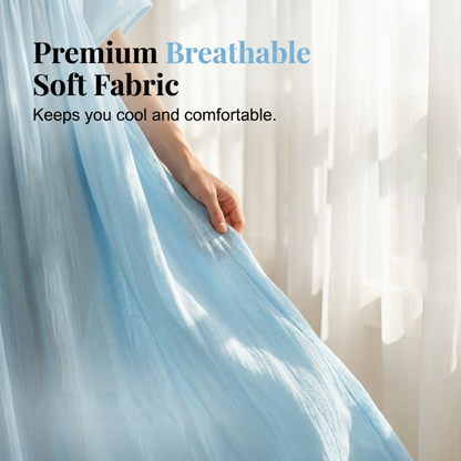 💥50 % Rabatt am letzten Tag – 👗Fließendes Sommer-Maxikleid mit V-Ausschnitt für Damen☀️✨