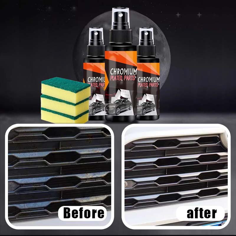 🚗Car Metal Chrome Polish & Cleaner – Rust Remover For Cars, Trim & Household Shine Restorer ✨