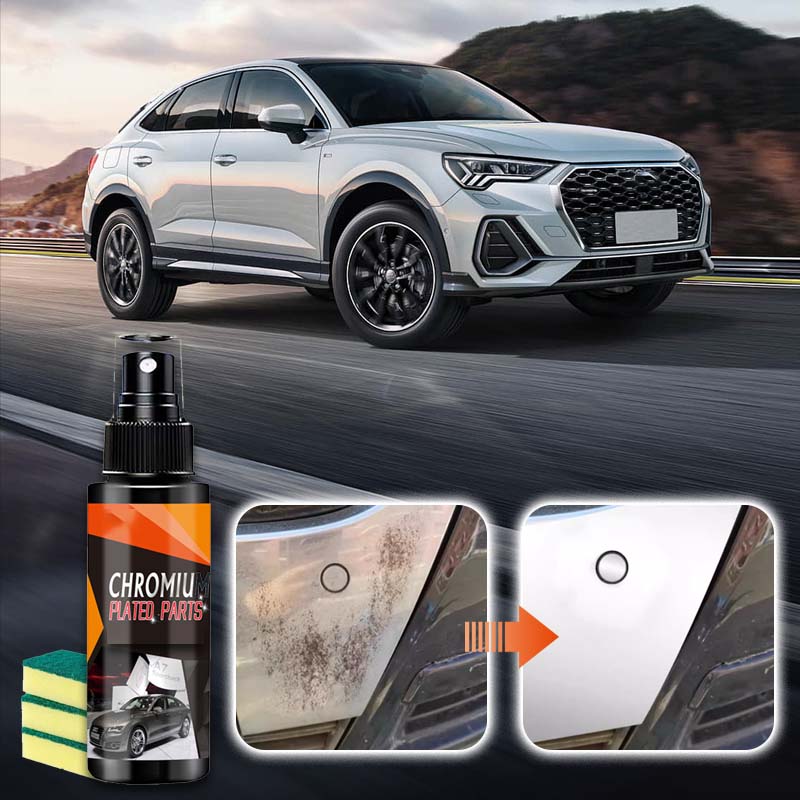 🚗Car Metal Chrome Polish & Cleaner – Rust Remover For Cars, Trim & Household Shine Restorer ✨