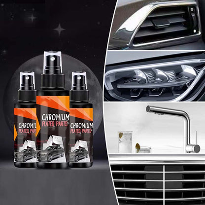 🚗Car Metal Chrome Polish & Cleaner – Rust Remover For Cars, Trim & Household Shine Restorer ✨