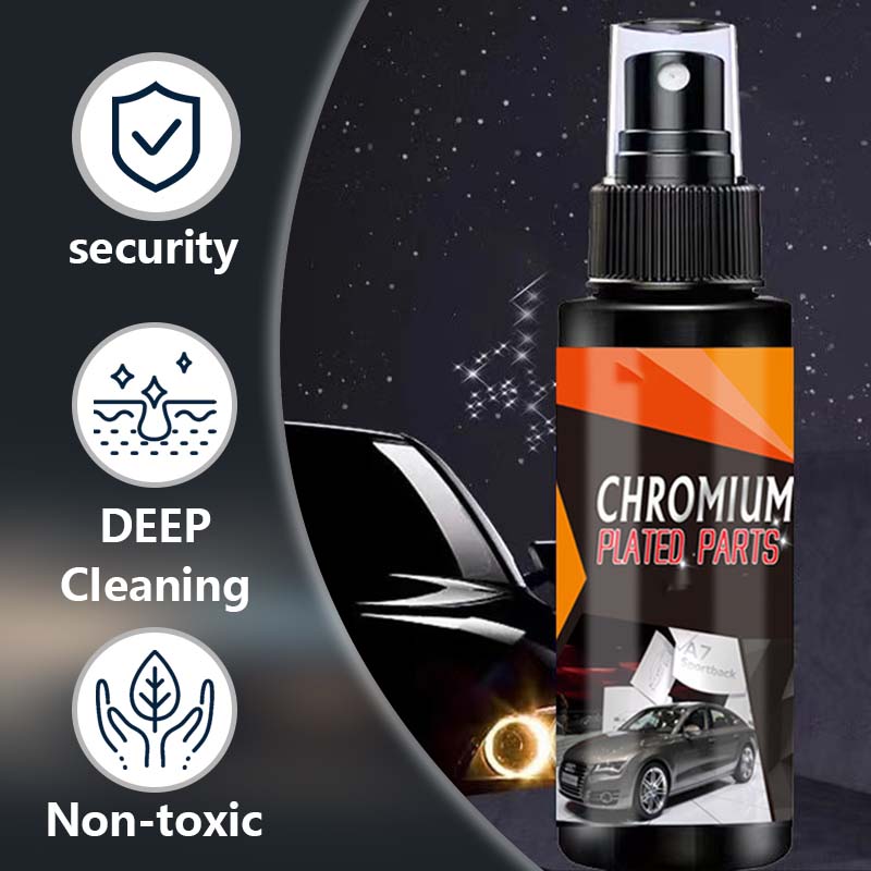 🚗Car Metal Chrome Polish & Cleaner – Rust Remover For Cars, Trim & Household Shine Restorer ✨