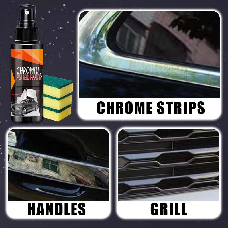 🚗Car Metal Chrome Polish & Cleaner – Rust Remover For Cars, Trim & Household Shine Restorer ✨