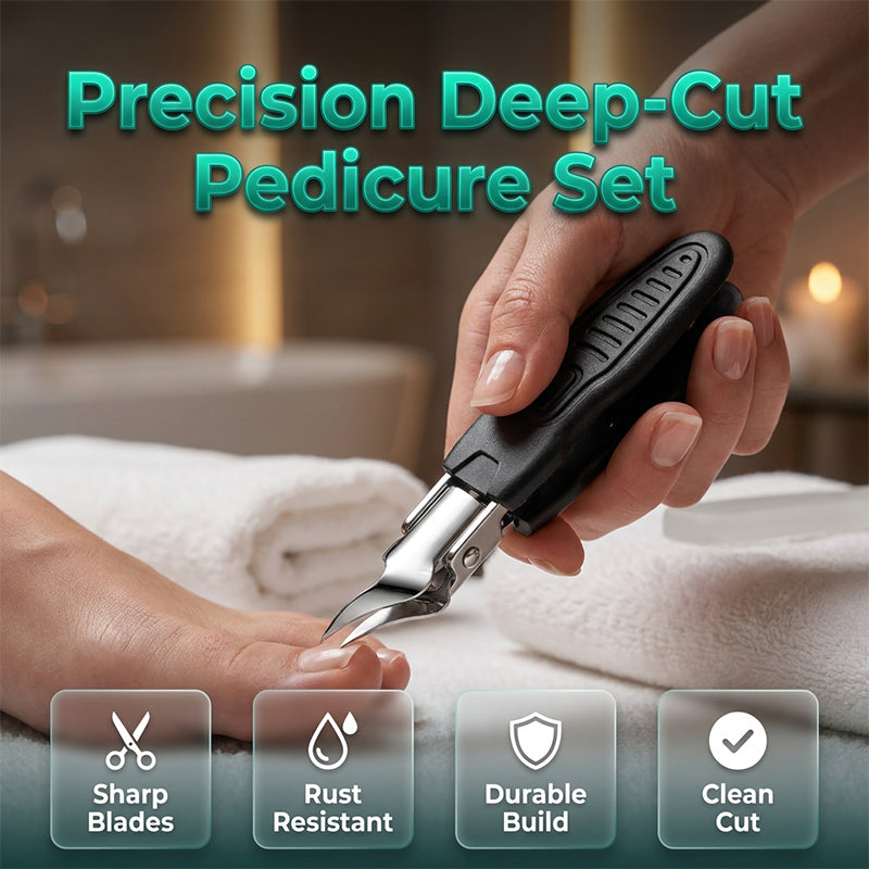✂️Professionelles 3-in-1 Pediküre-Scherenset – Präzisions-Nagelwerkzeug aus Edelstahl ✨