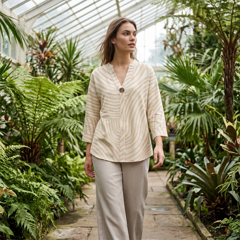 👕Damen Sommer gestreiftes 2-Teiler-Set – Einfach anziehen – Sofort stylisch aussehen☀️