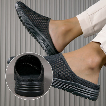 👟☁️Casual Comfort Breathable Mesh Slippers – 50% OFF! Lightweight, airy, slip-on style – indoor & outdoor comfort. 🔥☀️