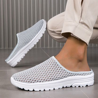 👟☁️Casual Comfort Breathable Mesh Slippers – 50% OFF! Lightweight, airy, slip-on style – indoor & outdoor comfort. 🔥☀️