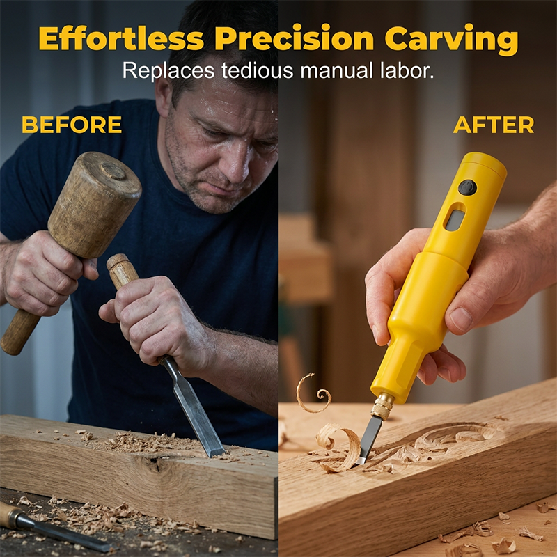 🔧50% RABATT!!!✨ All-in-One Elektrisches Schnitzwerkzeug-Set 50% RABATT! Präzise, leistungsstark, vielseitig – perfekt für Holz, Linoleum & DIY-Projekte. 🔥🎨