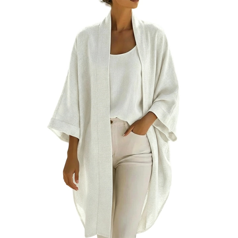 ☀️2-teiliges Damen-Set aus Tanktop und Cardigan – leichtes Sommer-Outfit zum Layering ✨