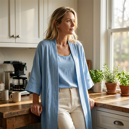 ☀️2-teiliges Damen-Set aus Tanktop und Cardigan – leichtes Sommer-Outfit zum Layering ✨