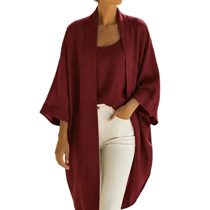 ☀️2-teiliges Damen-Set aus Tanktop und Cardigan – leichtes Sommer-Outfit zum Layering ✨