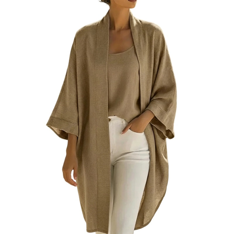 ☀️2-teiliges Damen-Set aus Tanktop und Cardigan – leichtes Sommer-Outfit zum Layering ✨