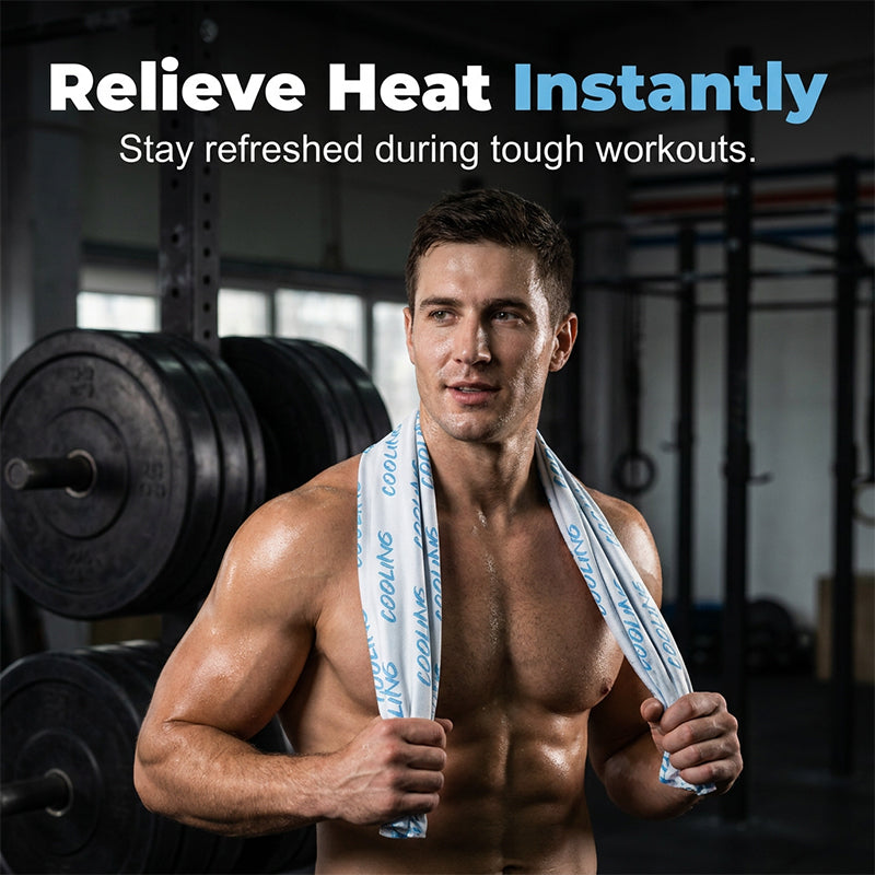 ⌛Buy 10 get 20 free-🔥Instant Cooling Sports Towel– Gym, Running & Outdoor Relief🔥❄️