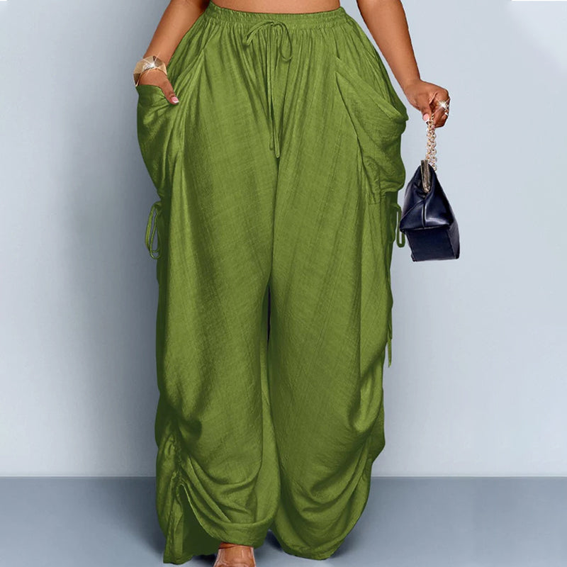 ⏰LIMITED-TIME 50% OFF! 👖Women's Loose-Fit Drawstring Lantern Pants