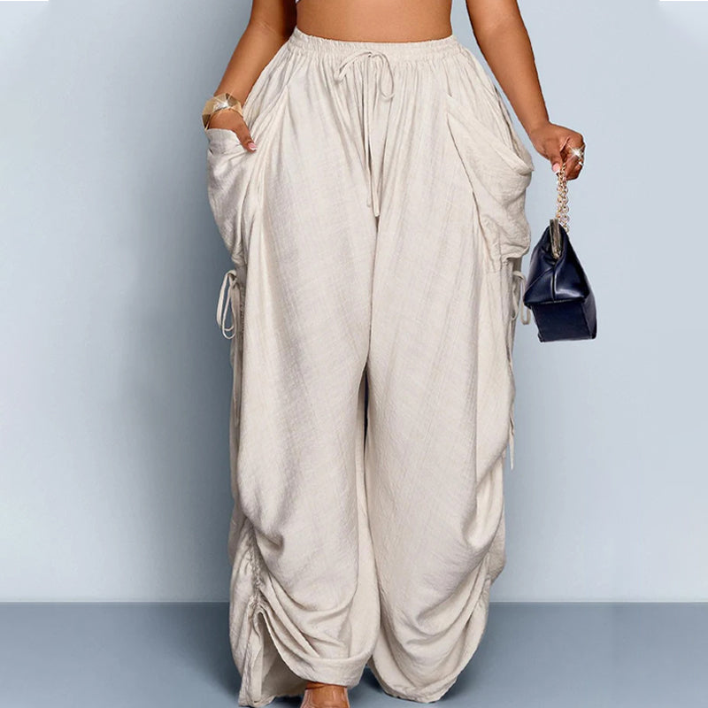 ⏰LIMITED-TIME 50% OFF! 👖Women's Loose-Fit Drawstring Lantern Pants