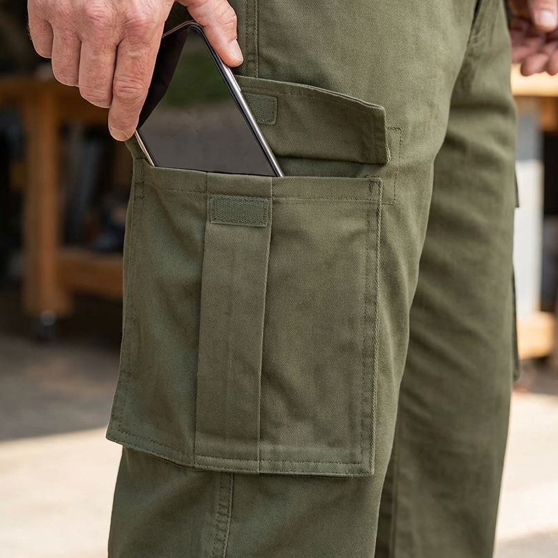 👖 50% OFF NOW! 🧵 Men's Multi-Pocket Relaxed Fit Cargo Pants – Durable & breathable – Perfect for work, hiking or everyday wear – practical and comfortable 🌿✨