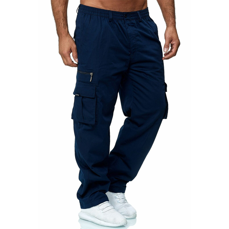 👖 50% OFF NOW! 🧵 Men's Multi-Pocket Relaxed Fit Cargo Pants – Durable & breathable – Perfect for work, hiking or everyday wear – practical and comfortable 🌿✨