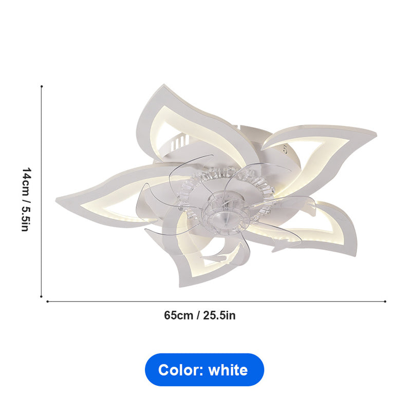 🌬️✨Modern Flower-Shaped Ceiling Fan with Light – Quiet & Remote Controlled 🔥💡