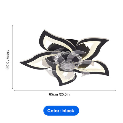 🌬️✨Modern Flower-Shaped Ceiling Fan with Light – Quiet & Remote Controlled 🔥💡