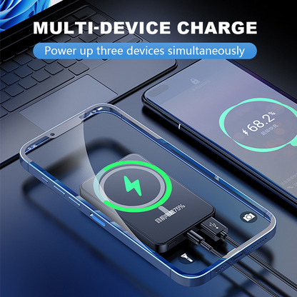 ⚡📱22.5W Power Bank – Magnetic, Slim, Charges 3 Devices At Once– Power Up Anywhere, Anytime✨