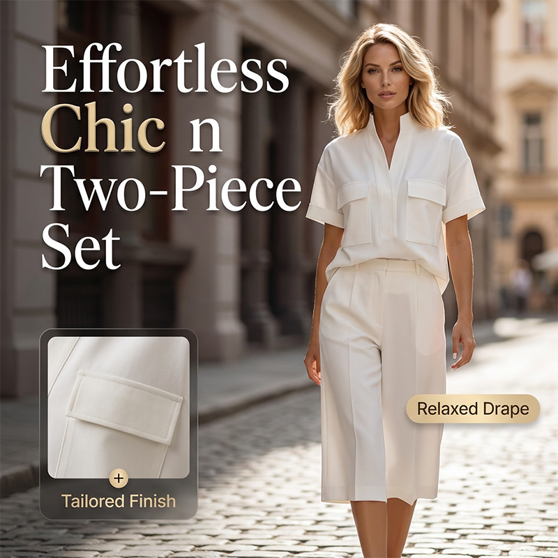 👗✨Women Loose Solid Color Two Piece Set – Chic & Comfortable 🔥