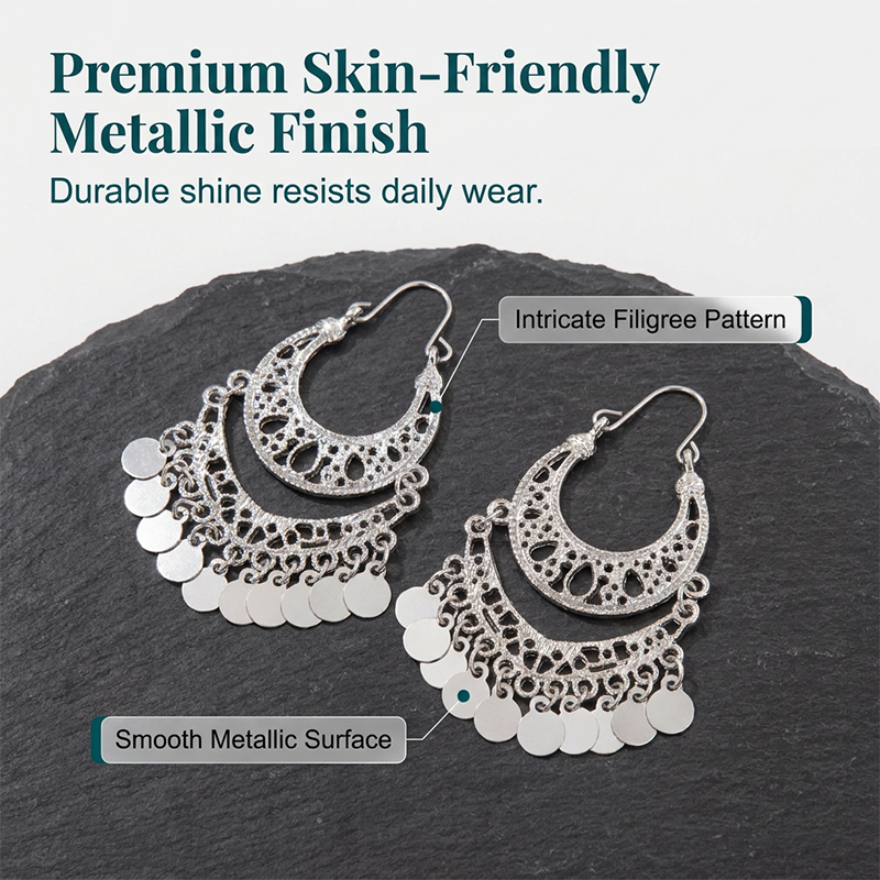 💎Elegant Vintage U-Shaped Dangle Earrings – Lightweight Elegant Statement Jewellery ✨