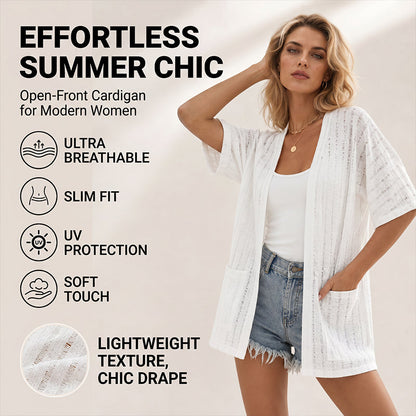 👗Leichter Damen-Cardigan für den Sommer – Unkompliziert. Einfach mühelose Eleganz☀️