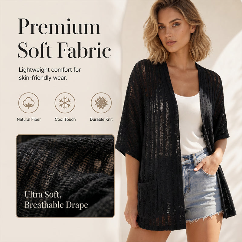 👗Leichter Damen-Cardigan für den Sommer – Unkompliziert. Einfach mühelose Eleganz☀️