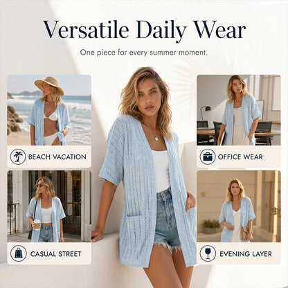 👗Leichter Damen-Cardigan für den Sommer – Unkompliziert. Einfach mühelose Eleganz☀️