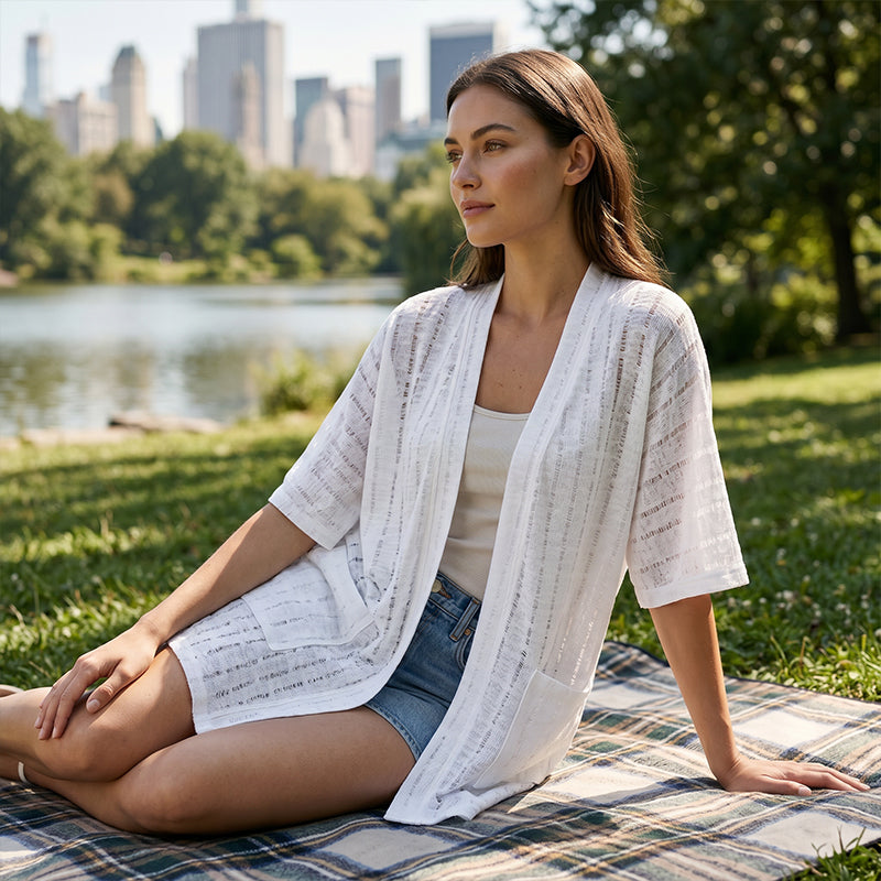👗Leichter Damen-Cardigan für den Sommer – Unkompliziert. Einfach mühelose Eleganz☀️