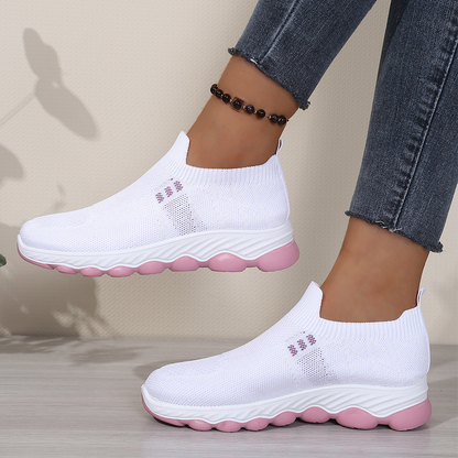 👟✨Women's Slip-On Breathable Walking Shoes– Lightweight Comfort Trainers For Everyday Wear ☁️