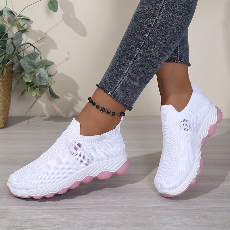 👟✨Women's Slip-On Breathable Walking Shoes– Lightweight Comfort Trainers For Everyday Wear ☁️