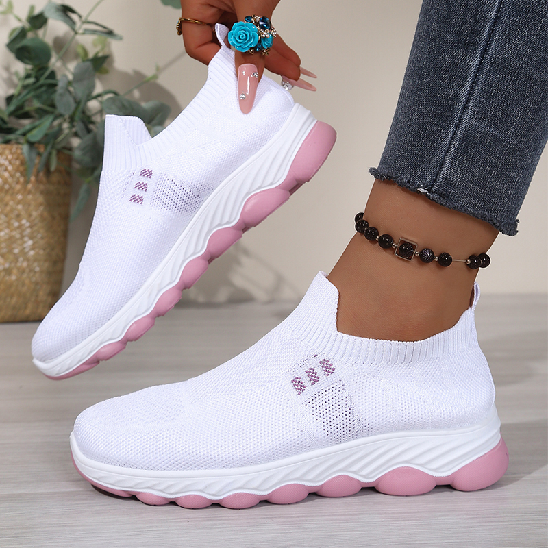 👟✨Women's Slip-On Breathable Walking Shoes– Lightweight Comfort Trainers For Everyday Wear ☁️