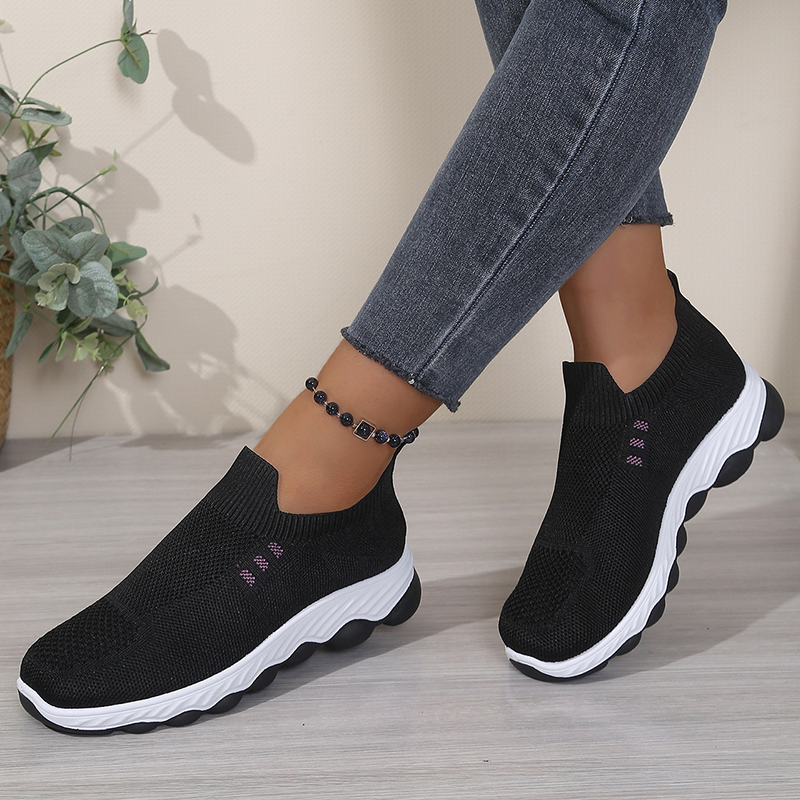 👟✨Women's Slip-On Breathable Walking Shoes– Lightweight Comfort Trainers For Everyday Wear ☁️