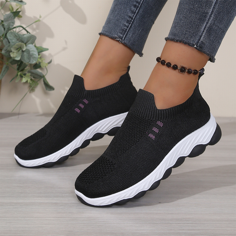 👟✨Women's Slip-On Breathable Walking Shoes– Lightweight Comfort Trainers For Everyday Wear ☁️