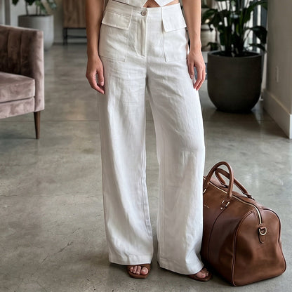 👖Lässige Leinenhose für Damen – Figurfreundlich, bequem & den ganzen Tag schick ✨