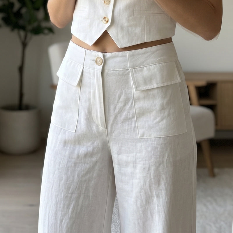 👖Lässige Leinenhose für Damen – Figurfreundlich, bequem & den ganzen Tag schick ✨