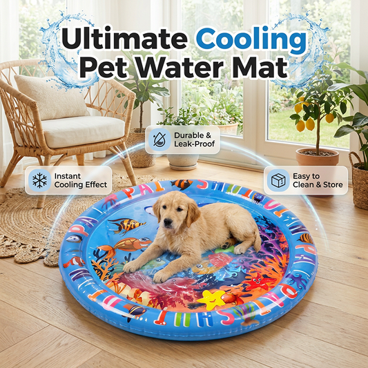 🐾New Arrival 66% OFF! 🎁Extra-Thick Cooling Pet Water Mattress，A Thoughtful Gift For Pet Parents & Their Furry Babies! 💝🧡🐶
