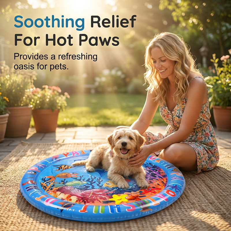 🐾New Arrival 66% OFF! 🎁Extra-Thick Cooling Pet Water Mattress，A Thoughtful Gift For Pet Parents & Their Furry Babies! 💝🧡🐶