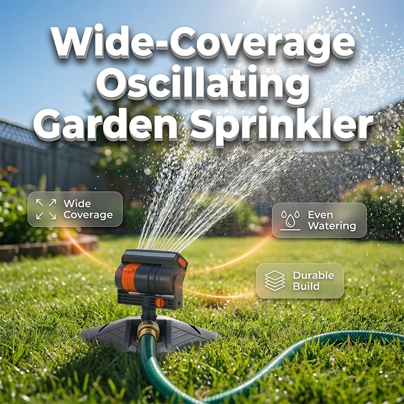 ☀️Keep Your Garden Fresh All Summer –Wide-Coverage Automatic Rotating Garden Sprinkler🌱