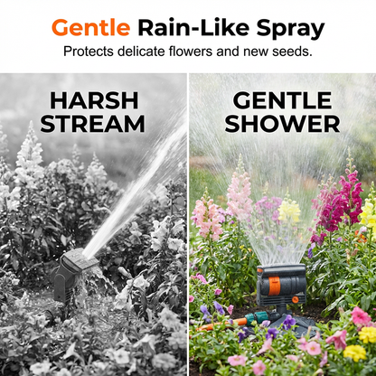 ☀️Keep Your Garden Fresh All Summer –Wide-Coverage Automatic Rotating Garden Sprinkler🌱