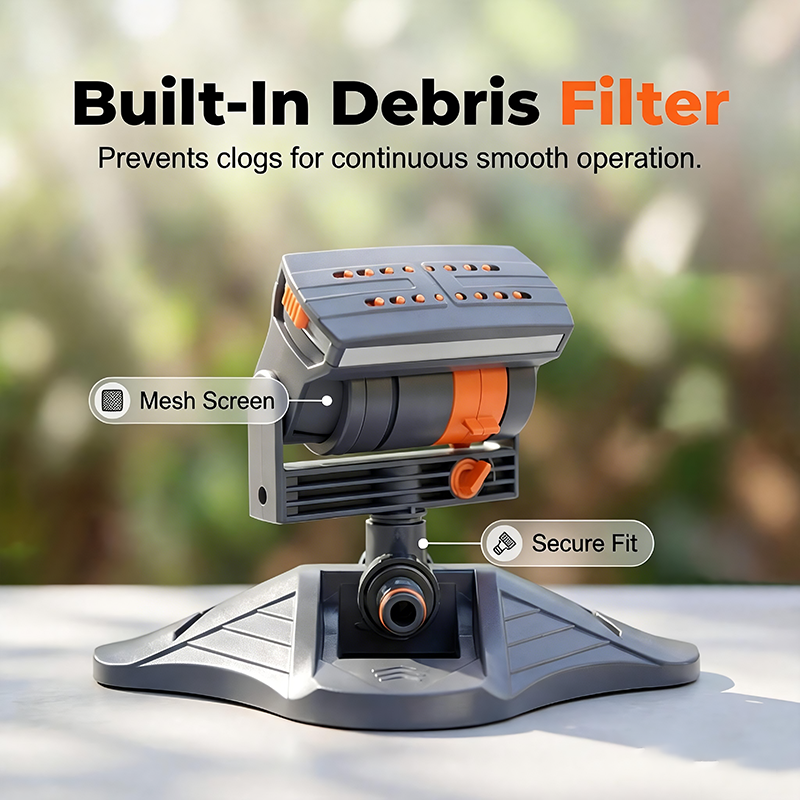 ☀️Keep Your Garden Fresh All Summer –Wide-Coverage Automatic Rotating Garden Sprinkler🌱