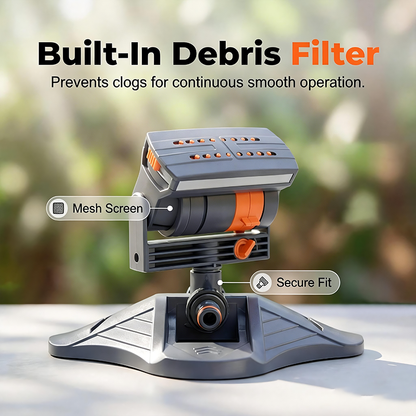 ☀️Keep Your Garden Fresh All Summer –Wide-Coverage Automatic Rotating Garden Sprinkler🌱