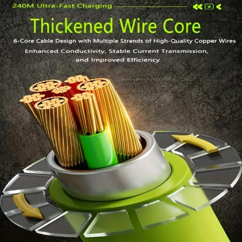 🔌 Flexible silicone fast-charging cable – strong, durable and super-fast | The cable that doesn’t get tangled or break