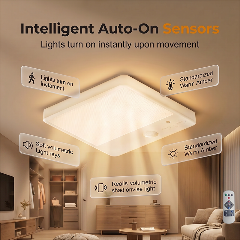 🏡💡Rechargeable Motion Sensor Ceiling Light – Hands-Free Brightness In Seconds✨