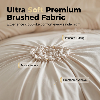 🎉 2026er Sale — Über 35.000 verkauft! 💞 Elegantes Bettbezug-Set mit Biesenfalten – Weich, stilvoll & für einen gemütlichen Schlafzimmer-Rückzugsort konzipiert 🛏️