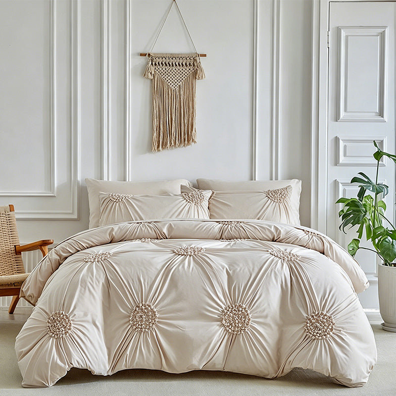 🎉 2026er Sale — Über 35.000 verkauft! 💞 Elegantes Bettbezug-Set mit Biesenfalten – Weich, stilvoll & für einen gemütlichen Schlafzimmer-Rückzugsort konzipiert 🛏️
