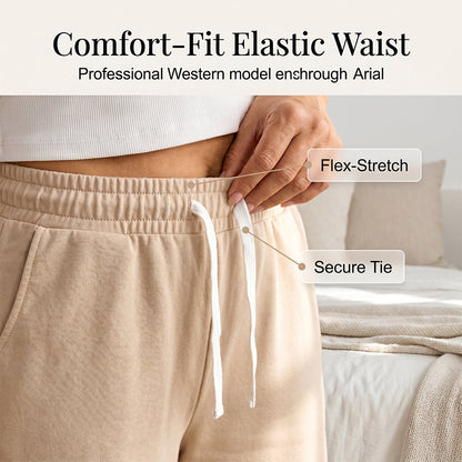 🌞Sommer-Sale 55% RABATT⚡Über 50.000 verkauft💕👕Damen Freizeit-Zweiteiler Sommer-Shorts-Set✨Lockeres Kurzarm-Oberteil + Shorts mit elastischem Bund Loungewear Urlaubs-Matching-Outfit
