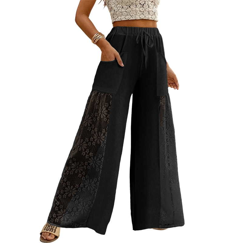 🌸Women's Flowing Lace Pants With Drawstring– Flowy, Comfortable & Effortlessly Chic✨